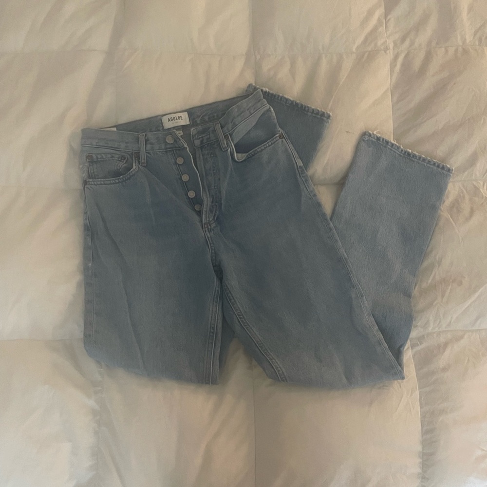 Agolde light wash jeans
